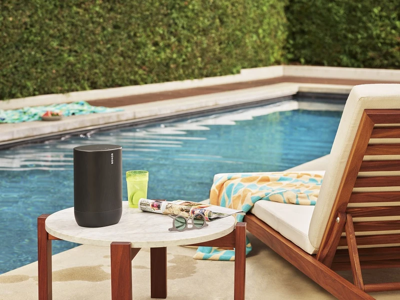 Sonos Move portable speaker outdoors