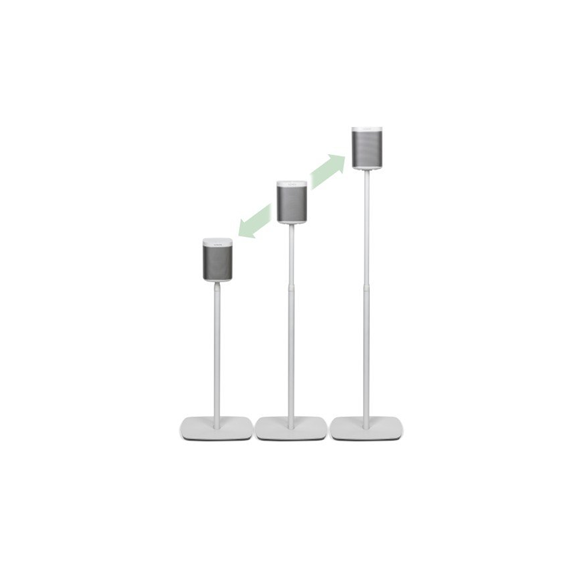Sonos PLAY 1 Speaker stands by Flexson 1 pair in white