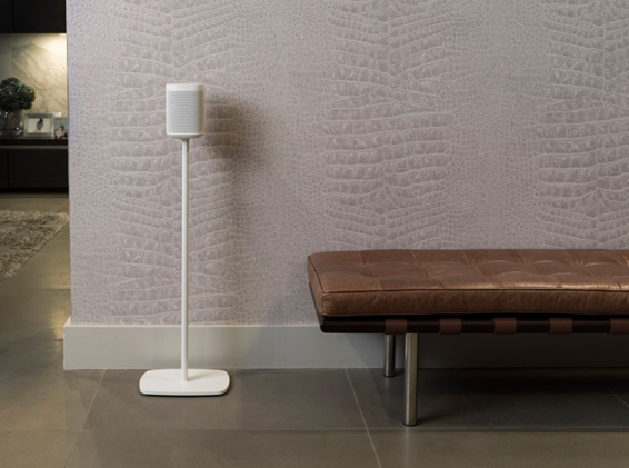 Speaker stand for Sonos Play1, One & One SL speakers in white