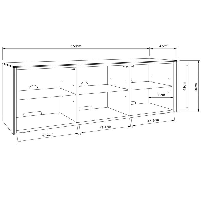 Frank Olsen Intel 1500 Cabinet showing detailed dimensions