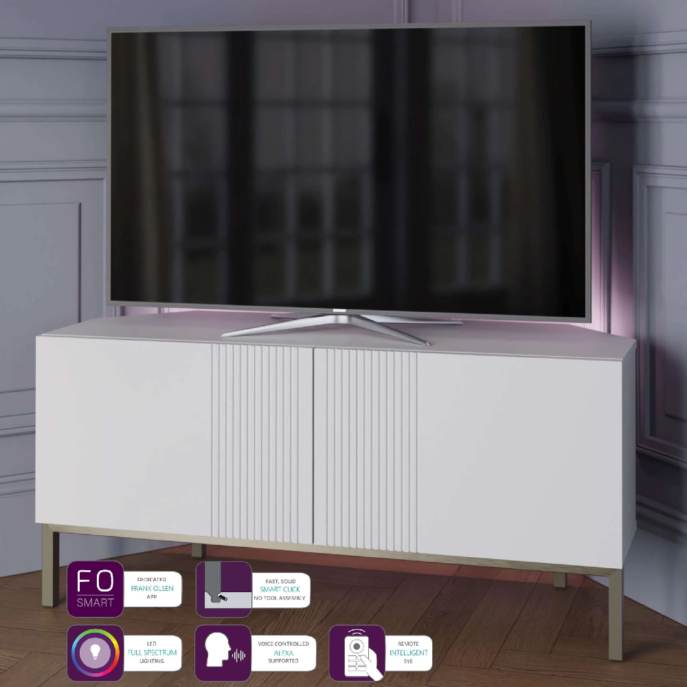 Frank Olsen Iona Corner TV Cabinet with smart lighting