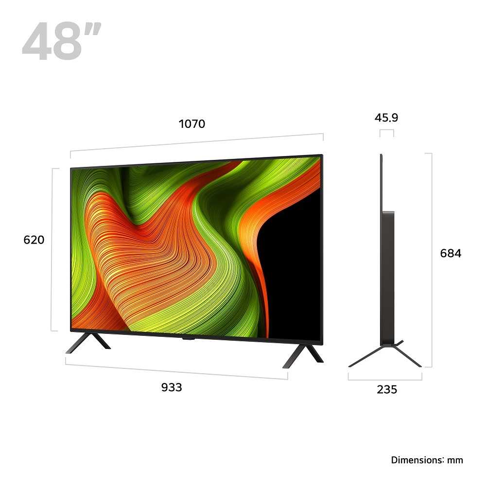 LG OLED48B56LA 48 Inch OLED TV Dimensions & Weight Details