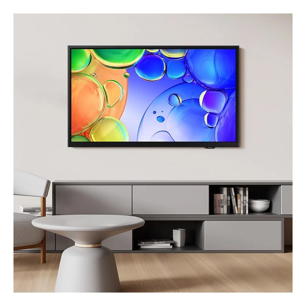 Samsung QE32Q5F wall mounted above a media unit