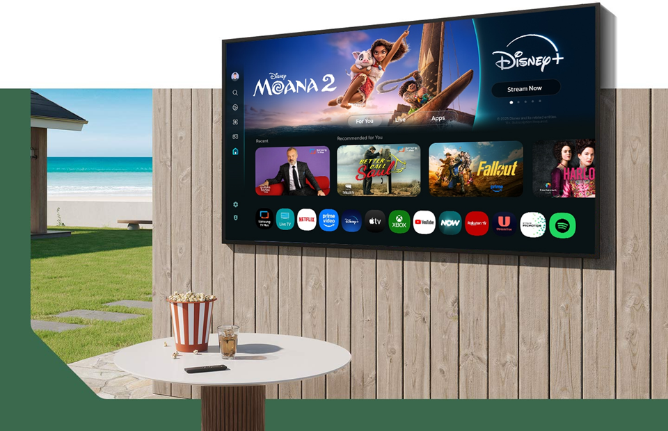 Samsung QE55LST7DA 2025 55 Inch The Terrace Outdoor TV with Tizen OS
