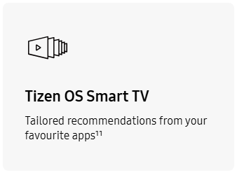Samsung QE55Q7F5 uses Tizen Operating System to ensure quick and easy access to all your favourite TV content