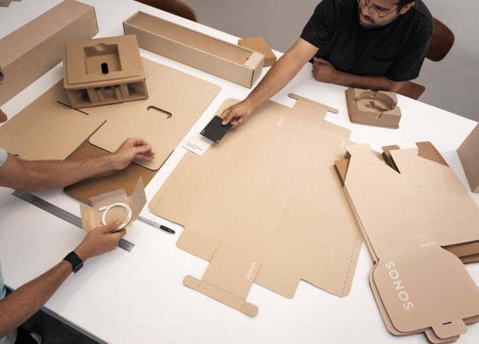Sonos Beam Ultra sustainable packaging made from recycled, plastic-free materials