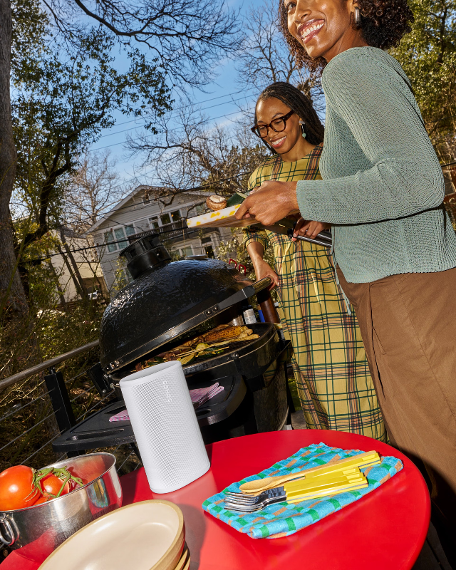 Sonos Play Speaker with Stereo sound performance - great for a BBQ