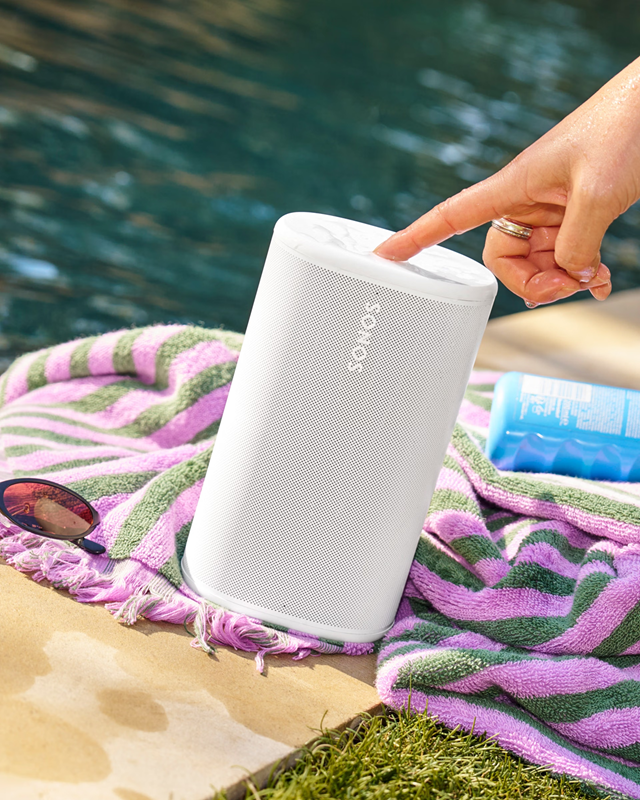 Sonos Play portable speaker is waterproof & dustproof - perfect for by the pool