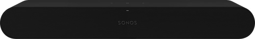 Sonos Ray soundbar front view, drawn to scale