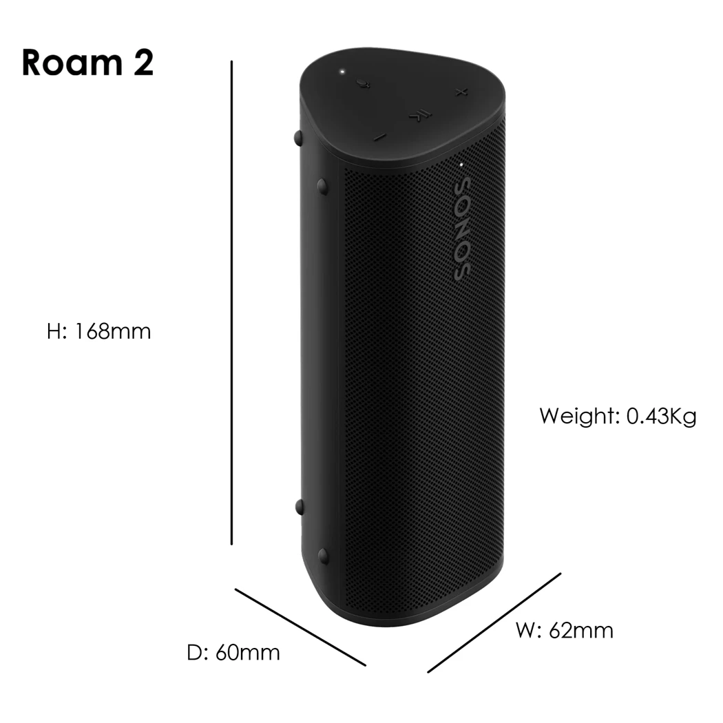 Sonos Roam 2 Dimensions