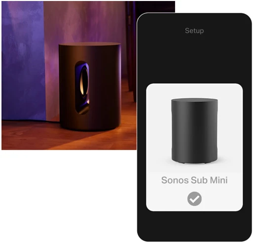 Sonos Sub Mini is easy to connect and add to your Sonos system