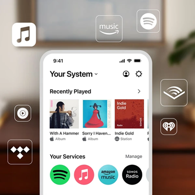 Control Sonos from supported apps