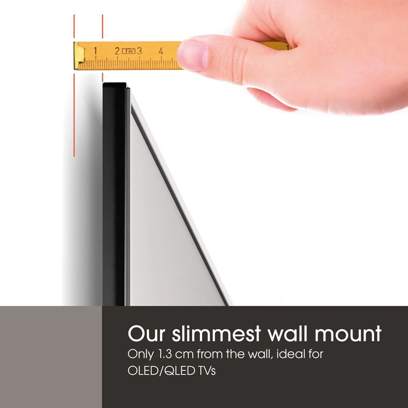 Vogel's Elite TVM5705 Ultra Slim Wall Mount is just 1.3cm thick and is ideal for OLED or QLED TVs