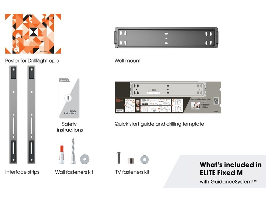 Vogels TVM 5505 Elite TV Wall Bracket fits most TVs between 42 Inches and 77 Inches in screen size - Fit your screen securely with a Vogels TVM 5505 Flat Wall Mount TV Bracket