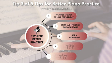 Tip 3: Use a Metronome (5 Tips for Better Piano Practice) Tip 3: Use a Metronome (5 Tips for Better Piano Practice)