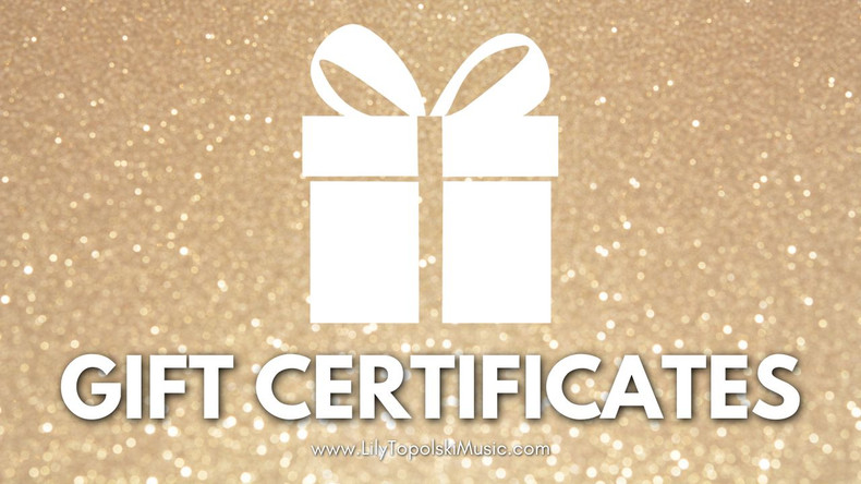 Gift Certificates Now Available!