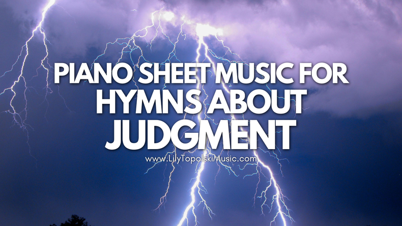 Piano Solo Sheet Music for Hymns about God as Judge