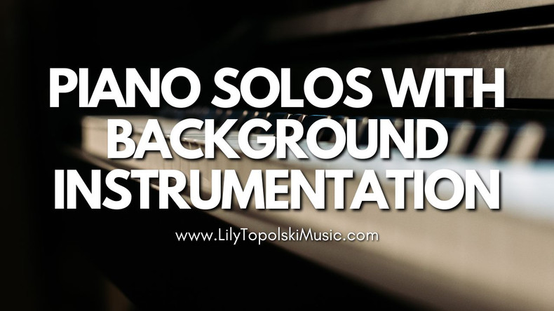 Piano Solo Sheet Music with Available Background Orchestration