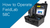 How to Operate Fieldlab 58C