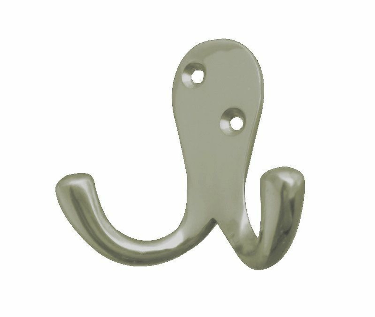 Satin Nickel Double Robe Coat Hook JV62SN Frelan Jedo Collection