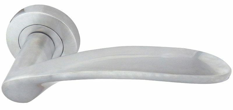 Monaco Satin Chrome Designer Lever Door Handles JV690SC