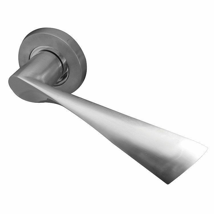 Twirl Satin Chrome Designer Lever Door Handles JV504SC