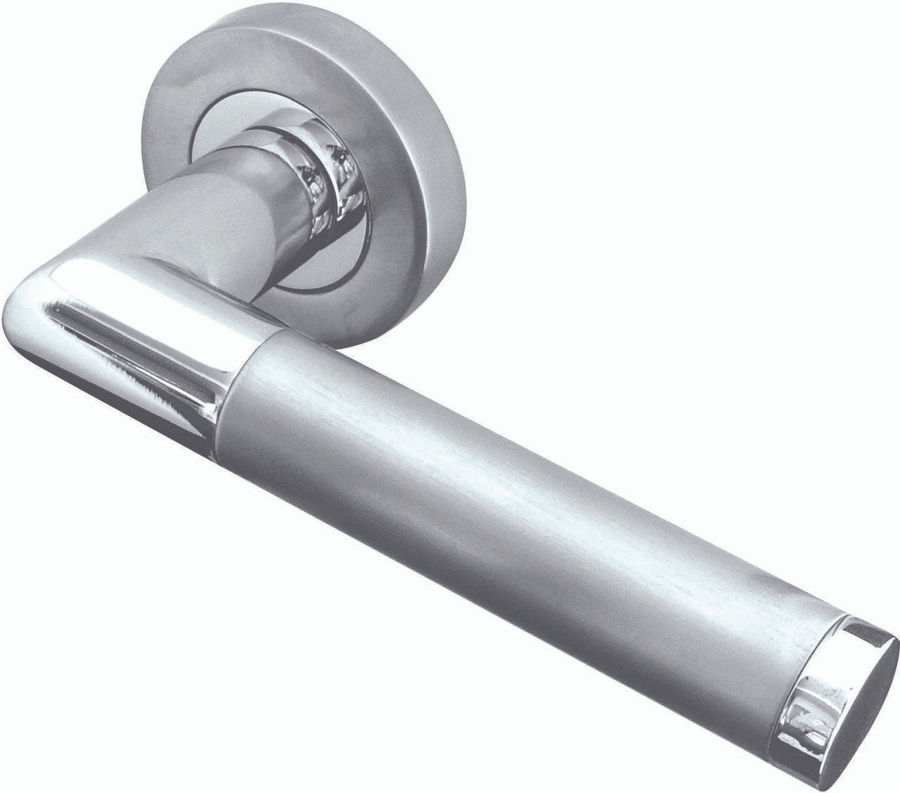 Mitred Designer Lever Door Handle Twin Finish JV435PCSC