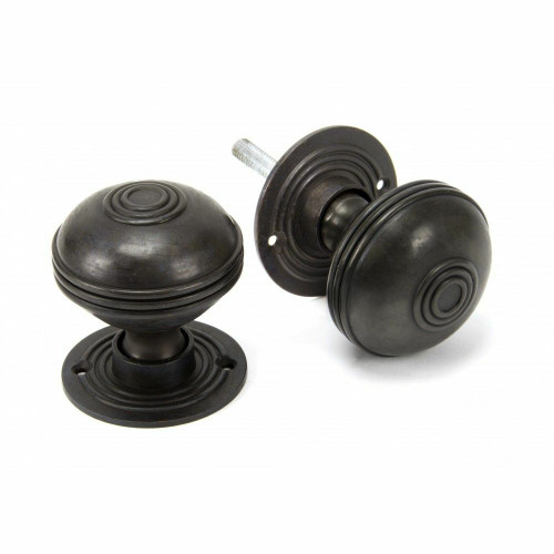 Aged Bronze Prestbury Mortice/Rim Knob Set - 63mm 83946