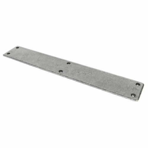 Pewter Plain Fingerplate 33390