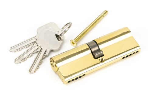 Lacquered Brass 45/45 5pin Euro Cylinder KA 46257