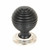 Ebony & Polished Nickel Beehive Cabinet Knob - Large 83870