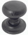 Mushroom 32mm Black Iron Antique Cupboard Knob JAB86