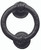 Black Antique Iron Ring Door Knocker 100mm Diameter JAB7