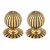 Aged Brass Flower Mortice Knob Set 39010