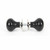 Ebony & Polished Nickel Bun Mortice/Rim Knob Set 83838