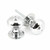 Polished Chrome Prestbury Mortice/Rim Knob Set - 50mm 90274