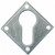 Pewter Diamond Euro Escutcheon 33622