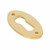 Polished Brass Oval Escutcheon 83812