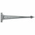 Pewter 18'' Arrow Head T Hinge (pair) 33654