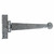 Pewter 9'' T Hinge (pair) 33789