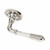 Polished Nickel Reeded Lever on Rose Set 33086