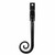 Black Deluxe Monkeytail Espag. Handle LH 20451
