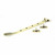 Aged Brass 10" Reeded Stay 83901
