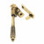 Aged Brass Night Vent Reeded Fastener - Locking 83911