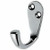 Polished Chrome Single Robe Coat Hook JV61PC Frelan Jedo Collection