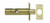 Polished Brass Mortice Bolt Backset J727PB/J728PB