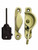 Pol. Brass Narrow Fitch Lock Window Fastener JV89LPB