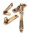 Polished Bronze Night Vent Reeded Fastener - Locking