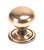 Polished Bronze Mushroom Cabinet Knob - Large