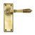 Aged Brass Reeded Lever Latch Set 33083